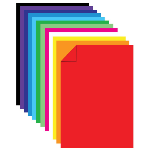 Цветной картон ЮНЛАНДИЯ, А4, 48 л., 12 цв., склейка, 180 г/м2 фото 3