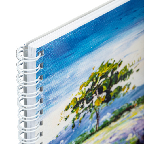 Альбом для рисования BRAUBERG, "Летний пейзаж", А4, 48 л., 205х290 мм, гребень, обложка картон фото 4