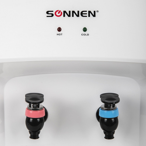 Кулер для воды SONNEN TSE-02WT, настольный, 2 крана, белый, нагрев/охлаждение электронное фото 6
