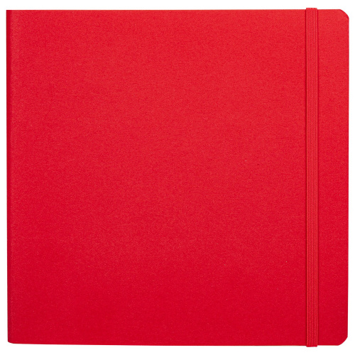 Скетчбук для акварели BRAUBERG ART, 200 г/м2, 195х195 мм, среднее зерно, 20 л., сшивка, красный фото 2