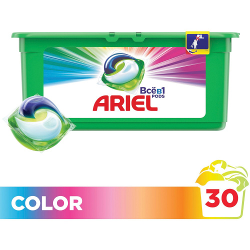 Средство для стирки в капсулах ARIEL Color, 30 шт. по 27 г фото 2
