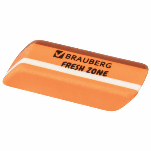 Ластик большой BRAUBERG "Fresh Zone", 60х18х12 мм, цвет ассорти, прямоугольный, скошенный фото 6