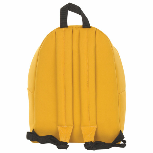Рюкзак BRAUBERG, 20 литров, 41х32х14 см, универсальный, сити-формат, один тон, желтый фото 4