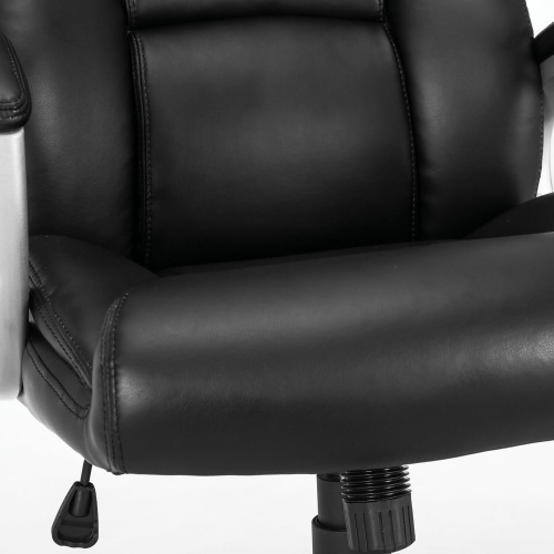 Кресло офисное BRABIX PREMIUM "Grand EX-501", рециклированная кожа, черное фото 9