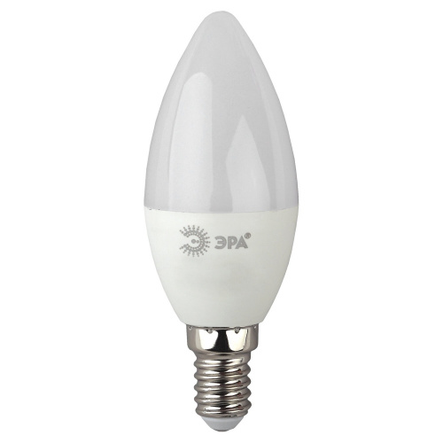 Лампа светодиодная ЭРА, 8(55)Вт, цоколь Е14, свеча, нейтральный белый, 25000 ч фото 3