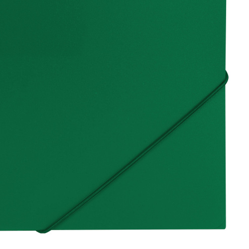 Папка на резинках BRAUBERG "Office", до 300 листов, 500 мкм, зеленая фото 6