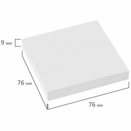 Блок самоклеящийся (стикеры) STAFF "MANAGER", 76х76 мм, 100 л., белый фото 5