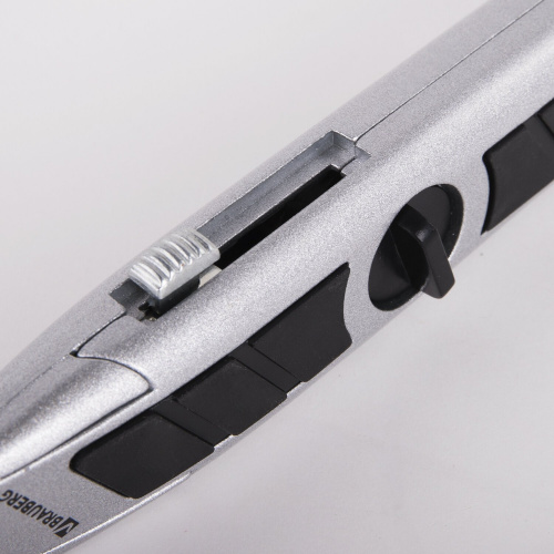 Нож универсальный мощный BRAUBERG "Professional", 6 лезвий в комплекте, фиксатор, металл фото 6