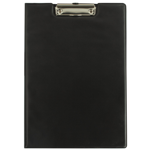 Папка-планшет BRAUBERG, А4, с прижимом и крышкой, картон/ПВХ, черная фото 7