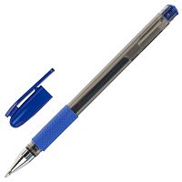 Ручка гелевая с грипом STAFF "Basic", корпус тонированный, линия письма 0,35 мм, синяя