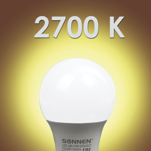 Лампа светодиодная SONNEN, 10 (85) Вт, цоколь Е27, грушевидная, теплый белый свет, 30000 ч фото 5