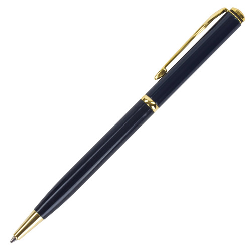 Ручка подарочная шариковая GALANT "Arrow Gold Blue", корпус темно-синий, золотистые детали, синяя фото 8