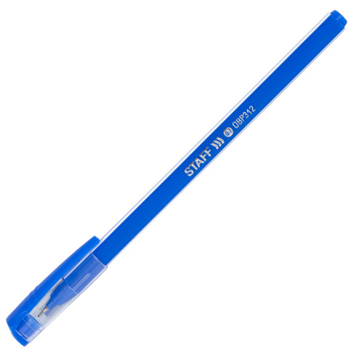 Ручка шариковая масляная STAFF Basic "OBP-312", корпус ассорти, узел 0,7 мм, синяя фото 5