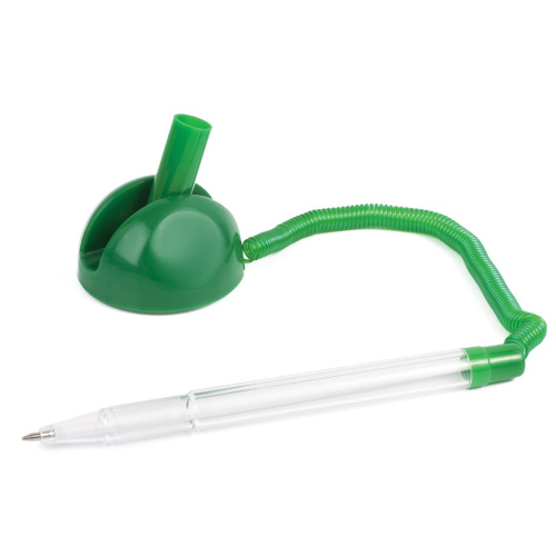 Ручка шариковая настольная BRAUBERG "Стенд-Пен", корпус зеленый, линия письма 0,5 мм, синяя фото 3