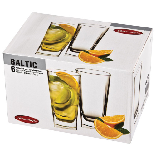 Набор стаканов PASABAHCE "Baltic", 6 шт., объем 290 мл, высокие, стекло фото 2