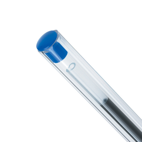 Ручка шариковая BIC "Cristal", корпус прозрачный, узел 1 мм, линия письма 0,32 мм, синяя фото 5