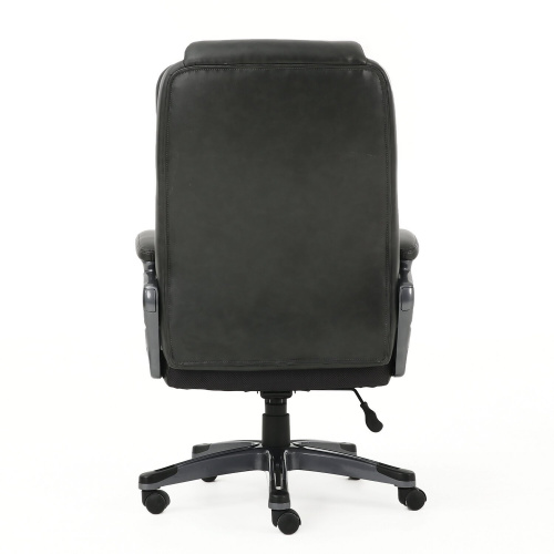 Кресло офисное BRABIX PREMIUM "Favorite EX-577", пружинный блок, рециклированная кожа, серое фото 2
