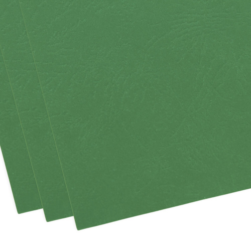 Обложки картонные для переплета BRAUBERG, А4, 100 шт., тиснение под кожу, 230 г/м2, зеленые фото 6