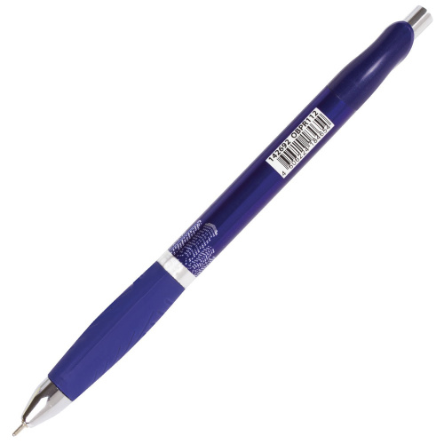 Ручка шариковая масляная автоматическая с грипом BRAUBERG "Jet-X", линия письма 0,35 мм, синяя фото 7