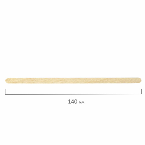 Размешиватель одноразовый деревянный БЕЛЫЙ АИСТ, 140 мм, 1000 шт. фото 6