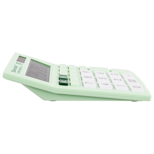 Калькулятор настольный BRAUBERG, 192x143 мм, 12 разрядов, двойное питание, мятный фото 6