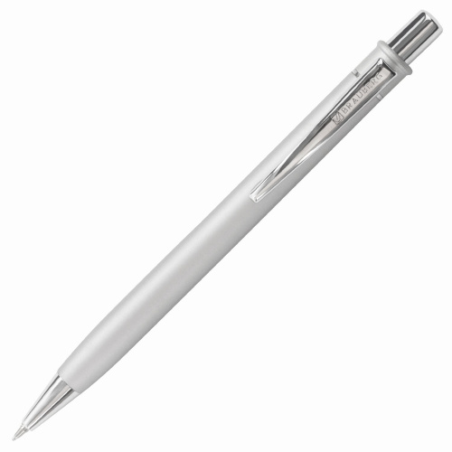 Ручка подарочная шариковая BRAUBERG "Vocale", корпус серебристый, линия письма 0,5 мм, синяя фото 3