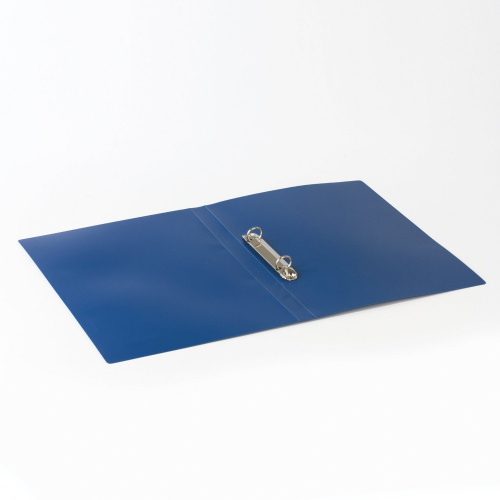 Папка на 2 кольцах BRAUBERG "Office", 21 мм, до 120 листов, 0,5 мм, синяя фото 6