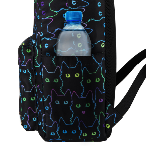Рюкзак BRAUBERG DREAM "Neon cats", 42х26х14 см, с карманом для ноутбука, эргономичный фото 9