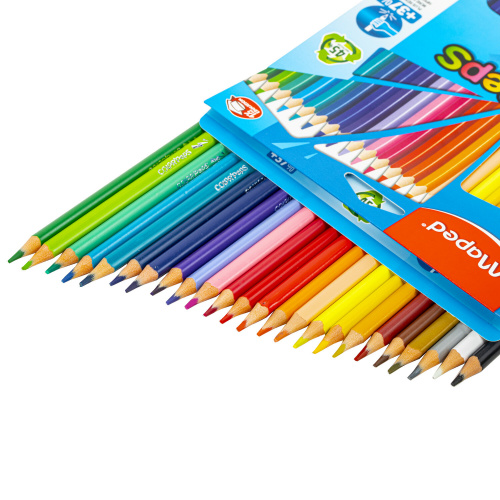 Карандаши цветные MAPED "COLOR PEP'S Strong", набор 24 цвета, грифель 3,2 мм, пластиковый корпус, 862724 фото 4