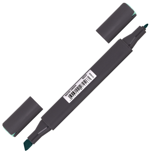 Маркер для скетчинга двусторонний BRAUBERG ART CLASSIC, 1 мм-6 мм , балтийский зеленый фото 9