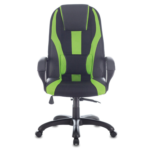 Кресло компьютерное BRABIX PREMIUM "Rapid GM-102", 180 кг, экокожа/ткань, черное/зеленое фото 8