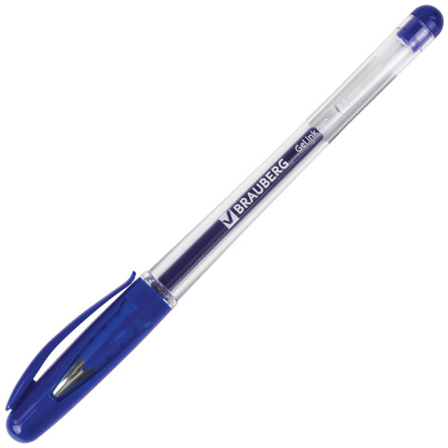 Ручка гелевая с грипом BRAUBERG "Geller", игольчатый узел 0,5 мм, линия письма 0,35 мм, черная фото 2