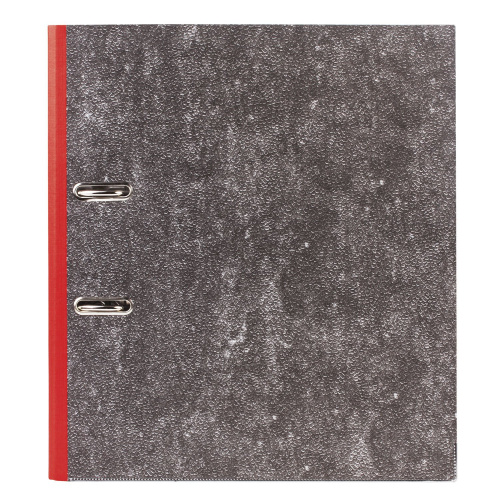 Папка-регистратор ОФИСМАГ, фактура стандарт, с мраморным покрытием, 50 мм, красный корешок фото 8