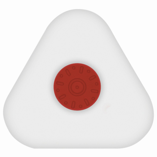Ластик BRAUBERG "Energy", 45х45х10 мм, белый, треугольный, красный пластиковый держатель фото 4