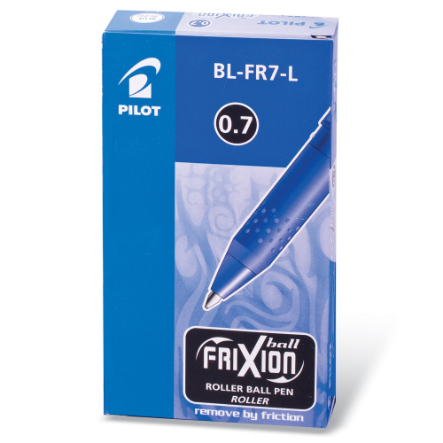 Ручка стираемая гелевая с грипом PILOT "Frixion", корпус синий, линия письма 0,35 мм, синяя фото 2