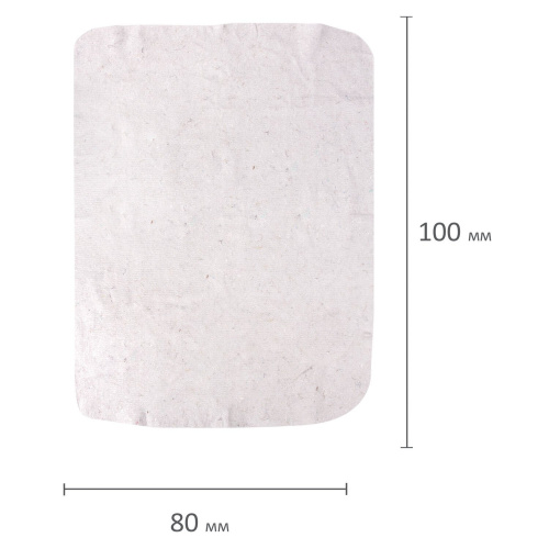 Тряпка для мытья пола LAIMA "Стандарт", 80х100 см, плотность 190 г/м2, ХПП, 100% хлопок фото 7