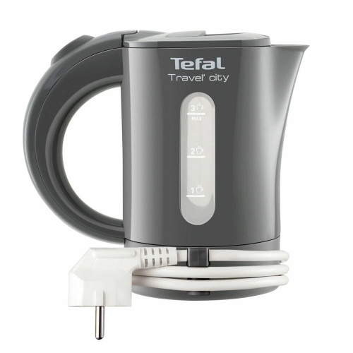 Чайник TEFAL KO120B30, 0,5 л, 650 Вт, закрытый нагревательный элемент, пластик, серый, 7211001545 фото 2
