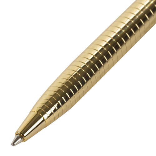 Ручка подарочная шариковая GALANT "Mont Pelerin", корпус золотистый с белым, синяя фото 4