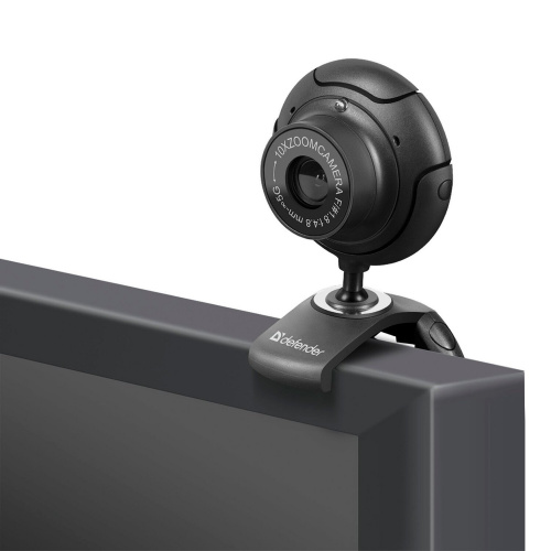 Веб-камера DEFENDER, 2 Мп, микрофон, USB 2.0, регулируемое крепление, черная фото 4