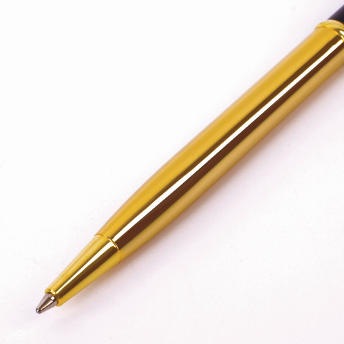 Ручка подарочная шариковая GALANT "ARROW GOLD", корпус черный/золотистый, детали золотистые, синяя фото 7