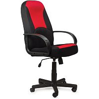 Кресло офисное BRABIX "City EX-512", ткань черная/красная