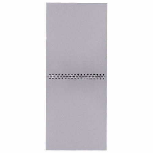Скетчбук ПЗБМ "Мрамор", серая бумага 120 г/м2, 170х195 мм, 30 л., гребень, цветная фольга фото 2
