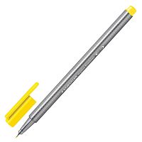 Ручка капиллярная (линер) STAEDTLER "Triplus Fineliner", трехгранная, линия письма 0,3 мм, желтая