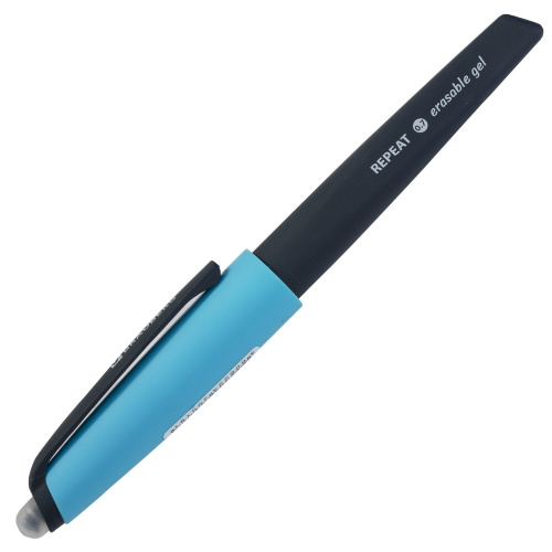 Ручка стираемая гелевая BRAUBERG REPEAT, +3 сменных стержня, линия письма 0,5 мм, синяя фото 8