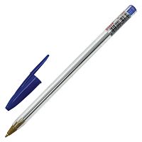 Ручка шариковая STAFF "Basic Budget BP-04", линия письма 0,5 мм, с штрихкодом, синяя