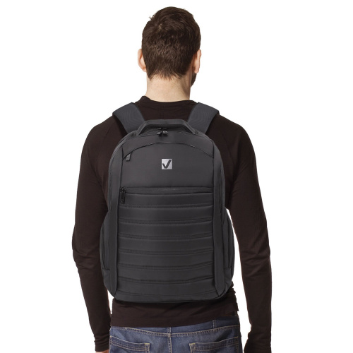 Рюкзак для школы и офиса BRAUBERG "Patrol", 20 л, размер 47х30х13 см, ткань, черный фото 4