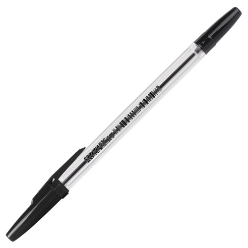 Ручка шариковая CORVINA "51 Classic", корпус прозрачный, узел 1 мм, линия письма 0,7 мм, черная фото 7