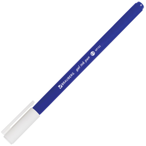 Ручка гелевая BRAUBERG "Matt Gel", СИНЯЯ, корпус soft-touch, линия 0,35 мм фото 7