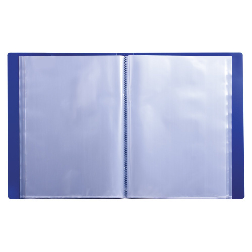 Папка BRAUBERG, 60 вкладышей,  0,8 мм, стандарт, синяя фото 8