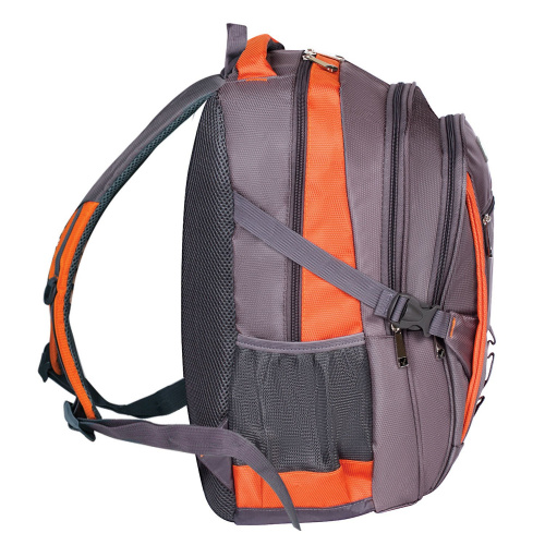Рюкзак BRAUBERG "SpeedWay 2", 25 л, размер 46х32х19 см, ткань, серо-оранжевый фото 3